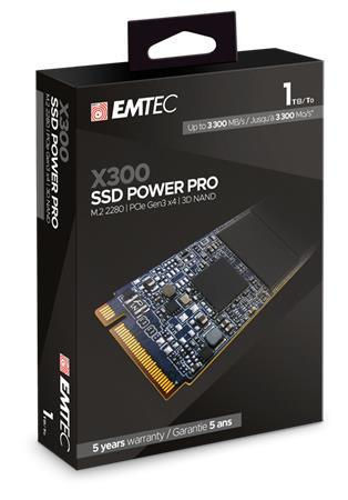 SSD (interná pamäť), 1TB, M2 NVMe, 3300/2200 MB/s, EMTEC "X300" 2