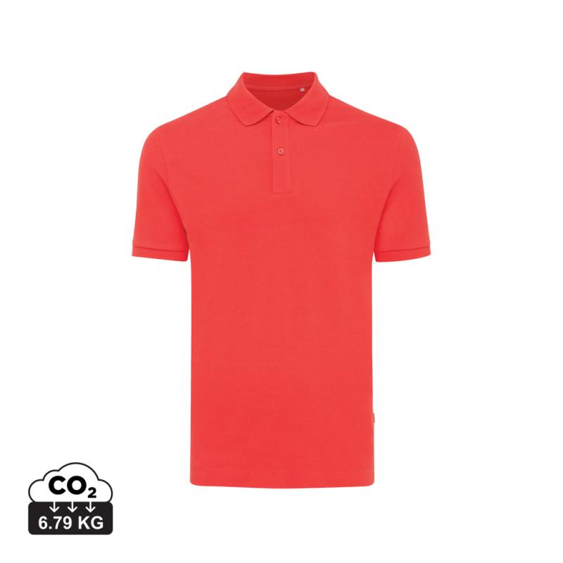 Polo tričko IQONIQ Yosemite z recykl. bavlny luscious red XXL