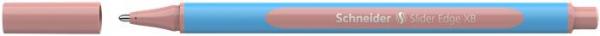 Guľôčkové pero, 0,7 mm, s vrchnákom SCHNEIDER "Slider Edge XB Pastel" bledočervená 2