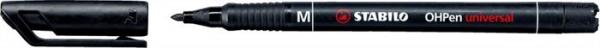Permanentný popisovač, 1 mm, STABILO "OHPen M", čierny 1