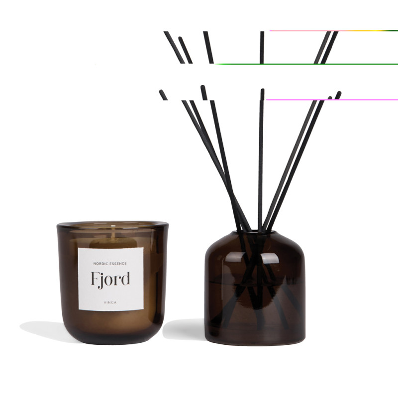 VINGA Nordic Essence útulný svietnik modrá