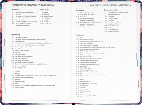 NOTIQUE 18-mesačný diár Petito – Kytica 2025/2026, 11 x 17 cm 4