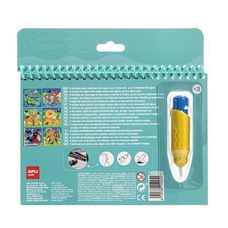 Omaľovánka, vodová APLI Kids "Aqua Fun", džungľa 2