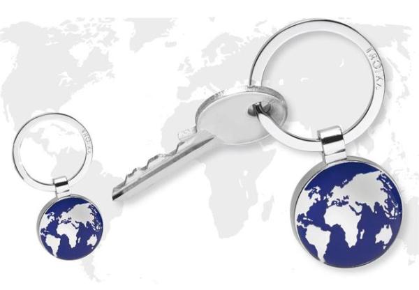 Kľúčenka, TROIKA "Around the world", modrá 2