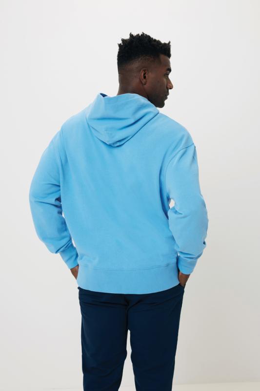 Mikina s kapucňou IQONIQ Yoho relaxed fit z recykl. bavlny tranquil blue XL 16