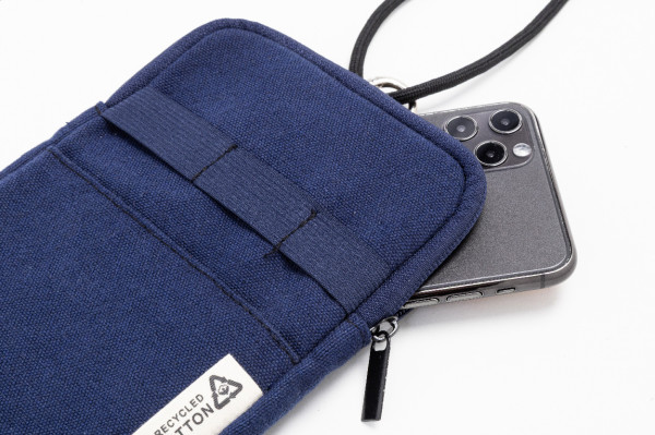 CanvaFon taška cez rameno z recyklovaného plátna na telefón 4