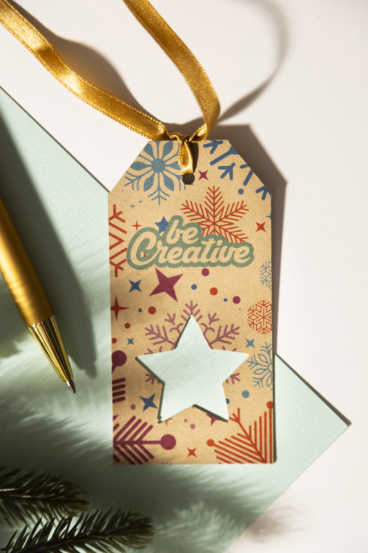 PrinTag Plus Eco vlastná darčeková visačka, hviezda 3