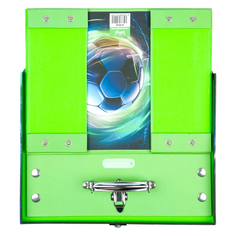 BAAGL Skladací školský kufrík Futbal Lopta s kovaním 3