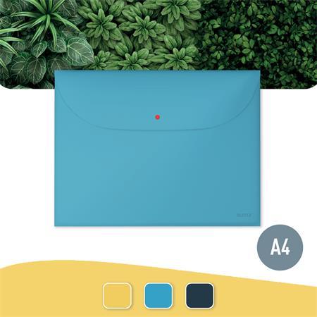 Obal na patent, 2 vrecká, A4, PP, LEITZ "Cosy", matná modrá 2