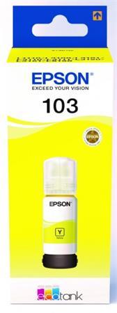 Atramentová náplň T00S44A k tlačiarniam EcoTank L3110, L3150, L1110, EPSON, žltá, 65 ml