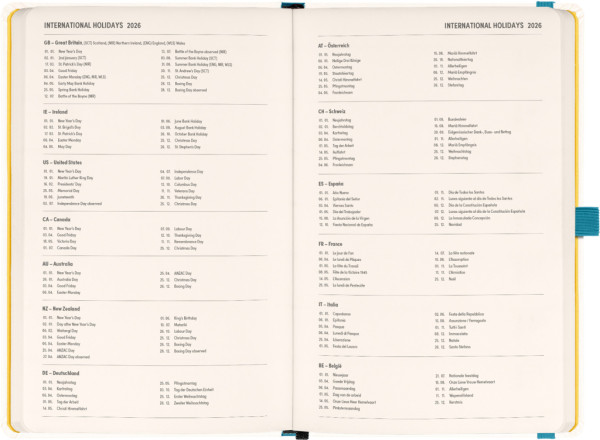 NOTIQUE Planbook diár/notes Herbár 2026, 13 x 21 cm 3