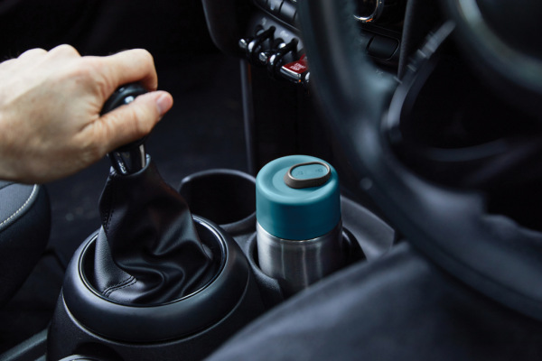 Cestovný nerezový termo hrnček 340ml Black+Blum tyrkysová 10