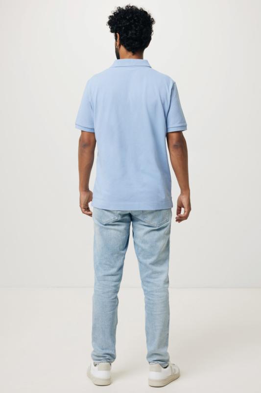 Polo tričko IQONIQ Yosemite z recykl. bavlny sky blue XXL 9