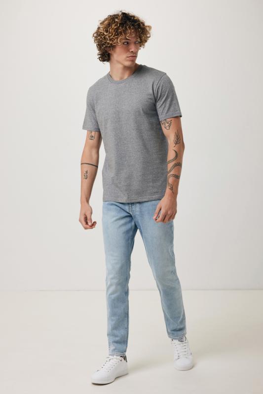 Tričko IQONIQ Brett z recykl. bavlny light heather anthracite XXL 4