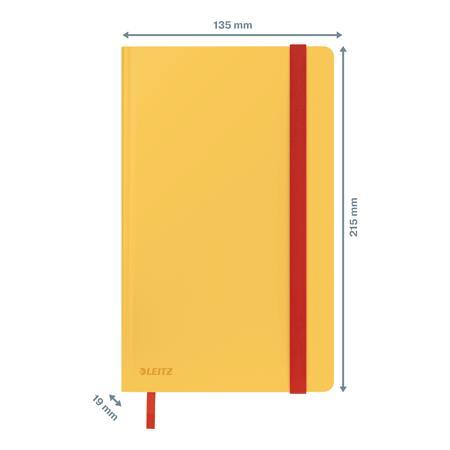 Záznamová kniha, A5, štvorčeková, 80 listov, tvrdá obálka, LEITZ "Cosy Soft Touch", matná 4