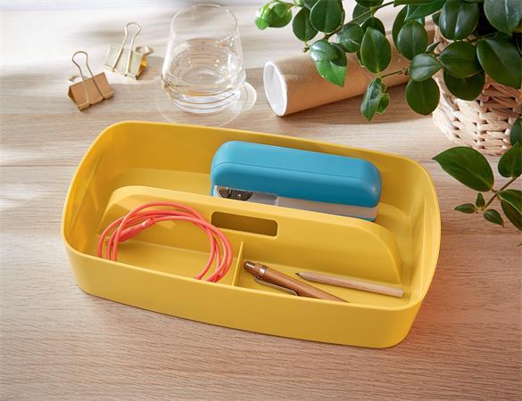 Organizér s držadlom, LEITZ "MyBox Cosy", teplá žltá 2