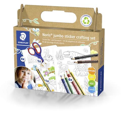 Kreatívna sada s nálepkami, STAEDTLER "Noris® jumbo 61 C3"