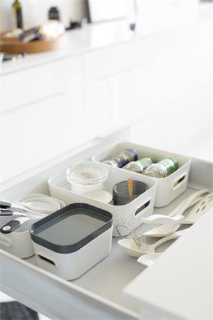 Úložný box, plastový, 1,5 l, SMARTSTORE "Compact S", biely 5