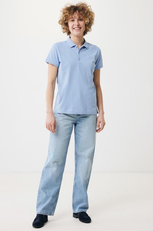 Dámske polo tričko IQONIQ Yosemite z recykl. bavlny sky blue XXL 4