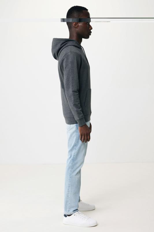 Nefarbená mikina s kapucňou IQONIQ Torres z recykl. bavlny heather anthracite XXXL 11