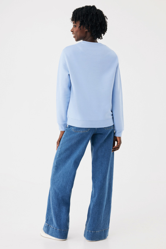 IQONIQ Toria Unisex mikina s okrúhl. výstrihom z rec. bavlny sky blue L 8
