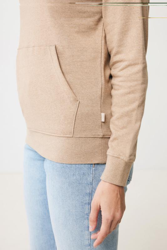 Nefarbená mikina s kapucňou IQONIQ Torres z recykl. bavlny heather brown XL 15