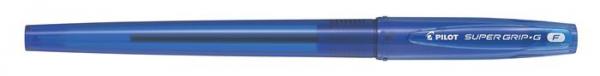 Guľôčkové pero, 0,22 mm, s vrchnákom, PILOT "Super Grip G", modré