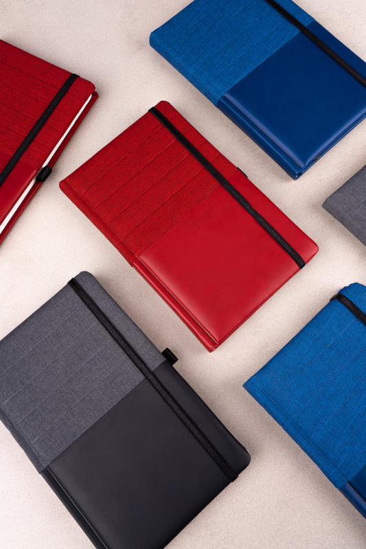 NOTIQUE Notebook Skiver, červenovínový, linajkovaný, 13 x 21 cm 3