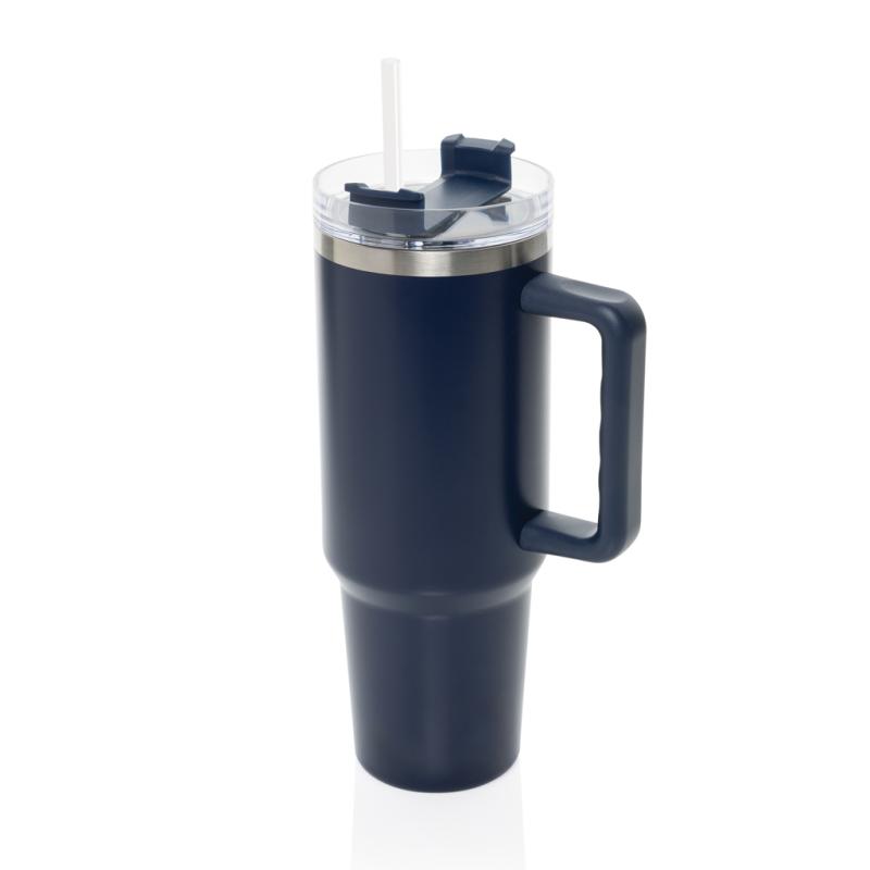 Termohrnček 1200ml Peakflow z RCS recykl. nerezovej ocele námornícka modrá 1