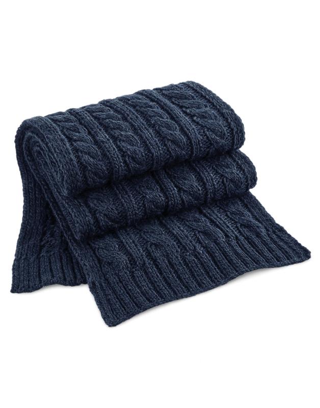Šál Cable Knit Melange 1