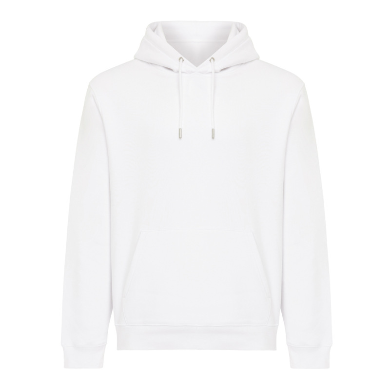 IQONIQ Joshua Unisex mikina s kapucňou z rec. bavlny recycled white XXS 1