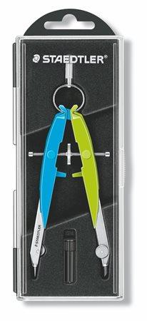 Sada kružidla, precízina,  2 dielna, STAEDTLER "Mars Comfort Neon", neon modro/zelená 2