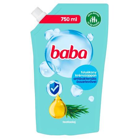 Tekuté mydlo, náhradná náplň, 750 ml, BABA, s čajovníkom 1