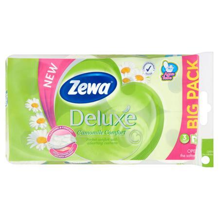 Toaletný papier, 3-vrstvový, 16 kotúčov/bal, ZEWA "Deluxe", kamilka