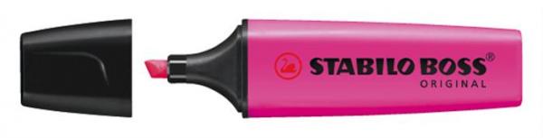 Zvýrazňovač, 2-5 mm, STABILO "BOSS original", cyklámenový 1