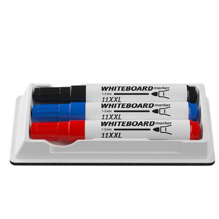 Popisovač na tabule a flipchartové tabule, 1-3 mm, kuželový, ICO "11 XXL", 3 rôzne farby + 2