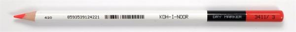 Ceruzka, zvýrazňovač, KOH-I-NOOR "3411", červená