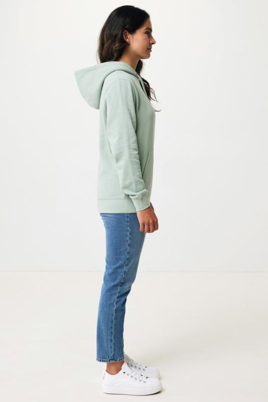 Ľahká mikina s kapucňou IQONIQ Rila z recykl. bavlny Iceberg green XL 7