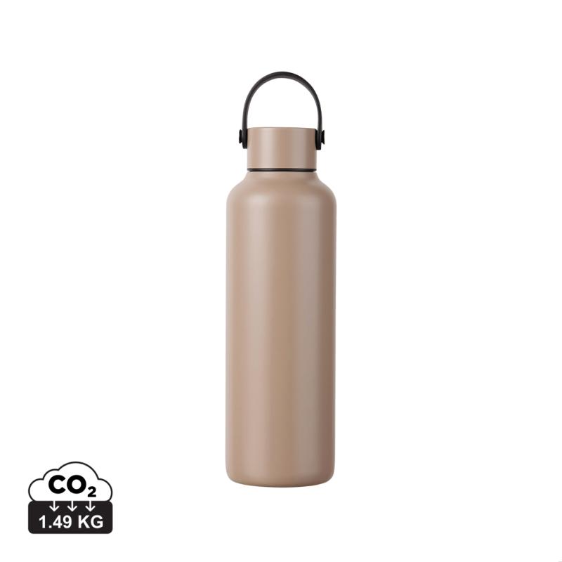 VINGA Baltimore RCS fľaša z rec. Nehr. Nerez. ocele 600 ml greige