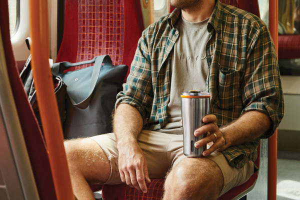 Cestovný nerezový termo hrnček 600ml Black+Blum oranžová 8