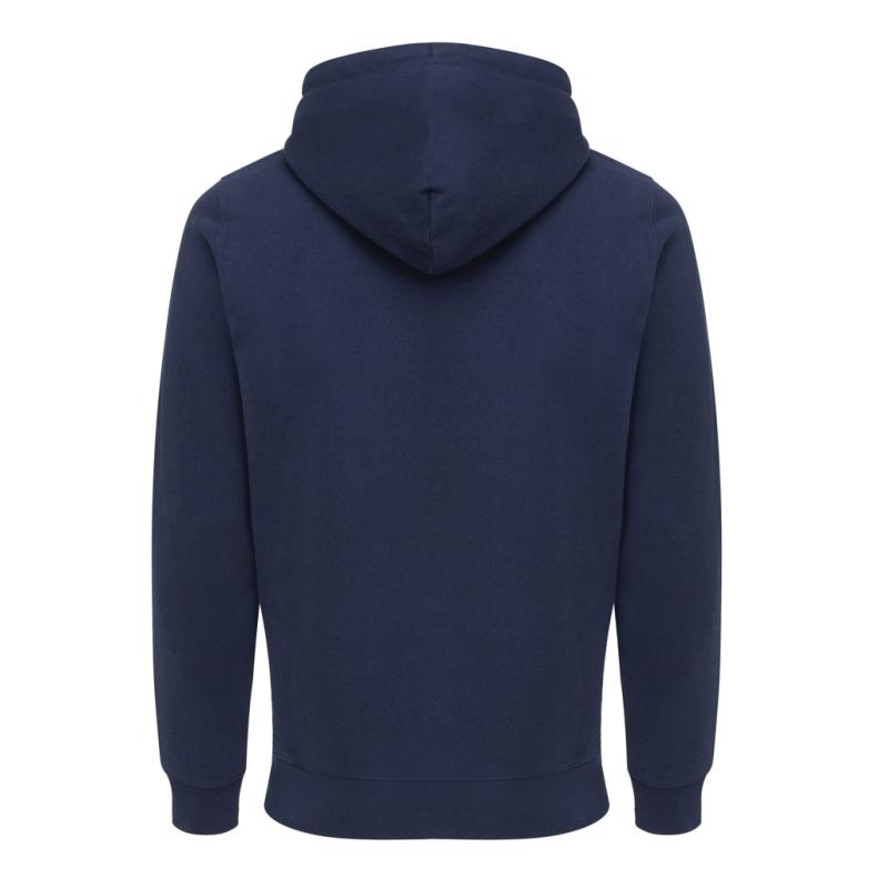 Mikina na zips s kapucňou IQONIQ Abisko z recykl. bavlny námornícka modrá XS 2