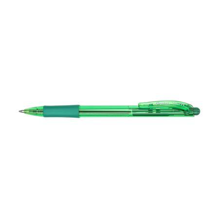 Guľôčkové pero, 0,35 mm, stláčací mechanizmus, PENTEL "BK417", zelená 1