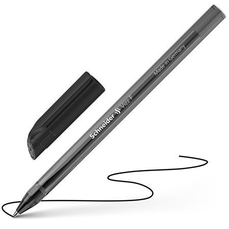 Guľôčkové pero, sada, 0,5 mm, s vrchnákom, SCHNEIDER "Vizz", mix farieb 6