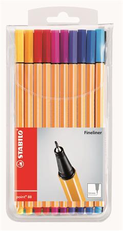 Liner, sada, 0,4 mm, STABILO "Point 88 Big Point", 20 rôznych farieb 2