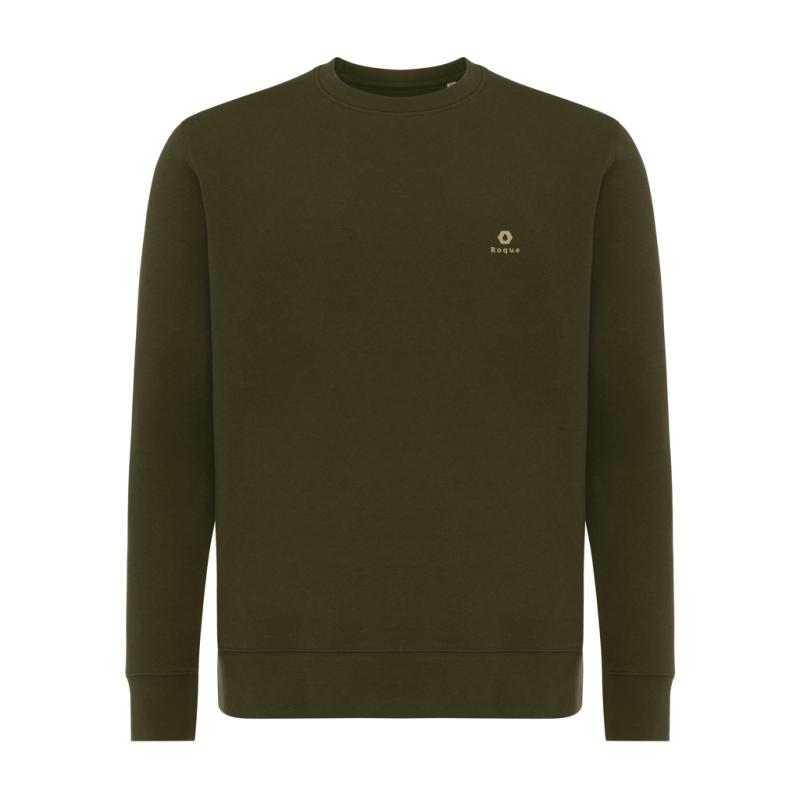 Ľahká mikina IQONIQ Etosha z recykl. bavlny khaki XL 3