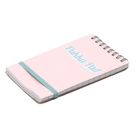 Poznámkový blok, A7, linkovaný, 50 listov, PUKKA PAD "Pastel", mix farieb 6