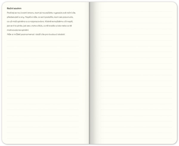 Nedatovaný plánovač Note to self, 5 mínut denne, 13 × 21 cm 4