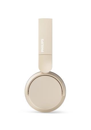 Náhlavné slúchadlá, bezdrôtové, Bluetooth 5.3, PHILIPS "TAH3209", béžové 5