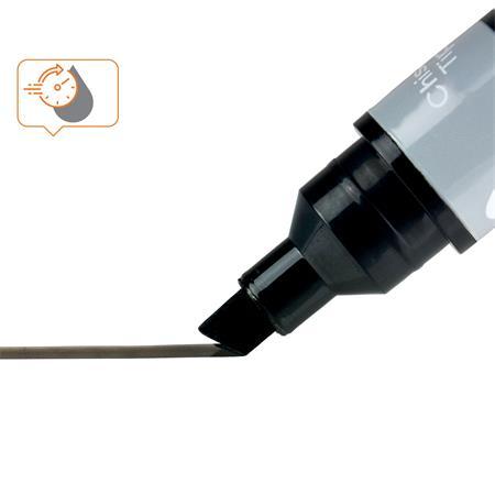 Popisovač na tabule, zrezaný hrot, 4 mm, NOBO, 4 ks, čierna 4