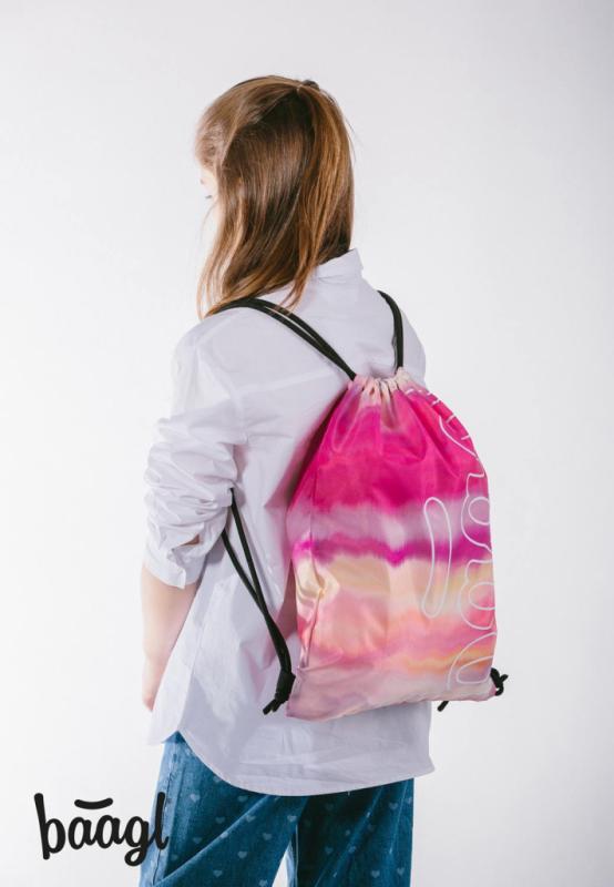 BAAGL Vrecko Skate Pink Stripes 3